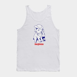 Funny t-shirt Dogmeo like a dog Romeo Meme Tank Top